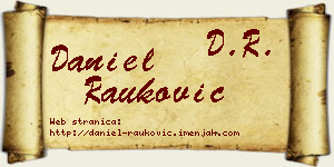 Daniel Rauković vizit kartica